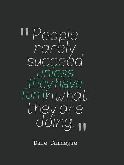 People rarely succeed