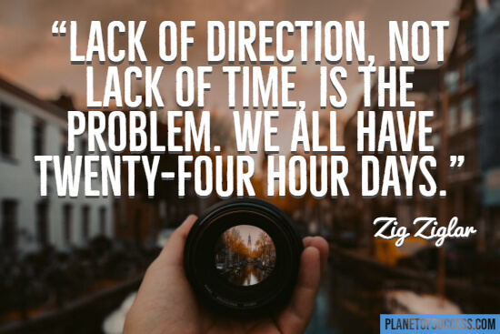 Lack of direction quote