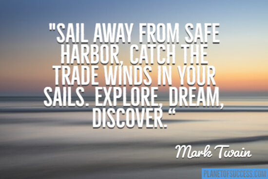 Sail away from safe Harbor quote