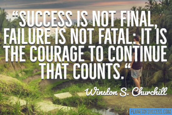 Success is not final quote