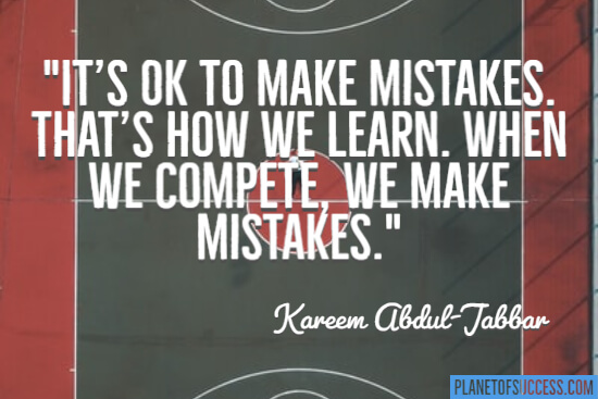 It's okay to make mistakes