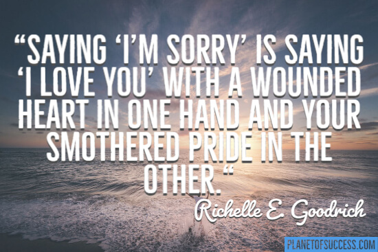 Saying I'm sorry quote