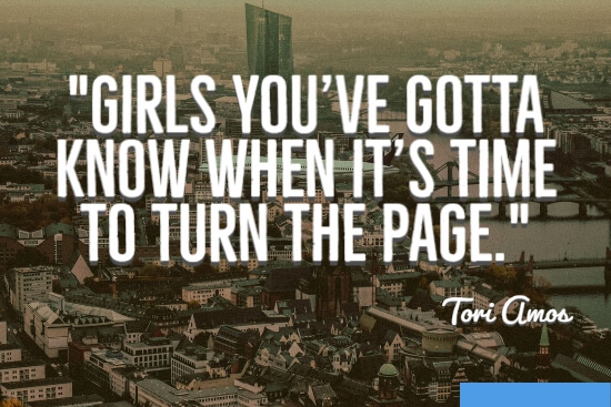 Time to turn the page