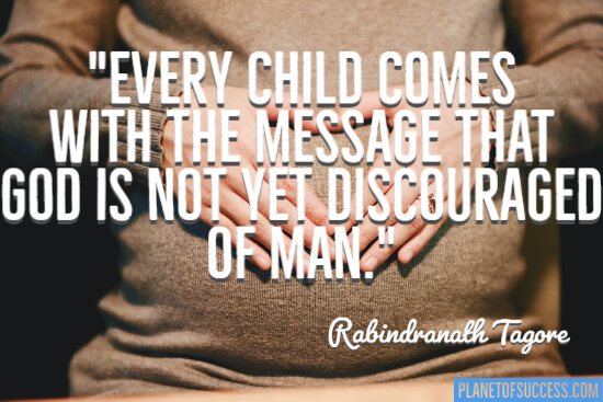 Every child comes with the message