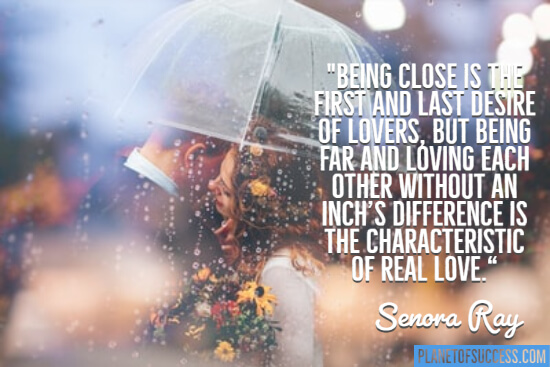 Quote about a long-distance relationship