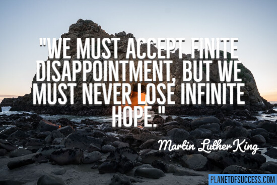 Accept disappointment