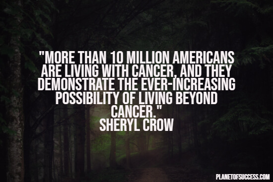 Living with cancer quote