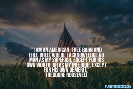 Self-esteem quote by Roosevelt