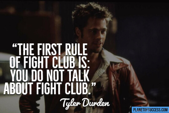 Fight club Movie quote