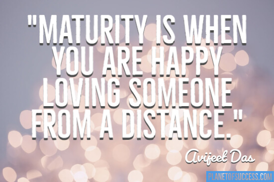 Loving someone from a distance quote