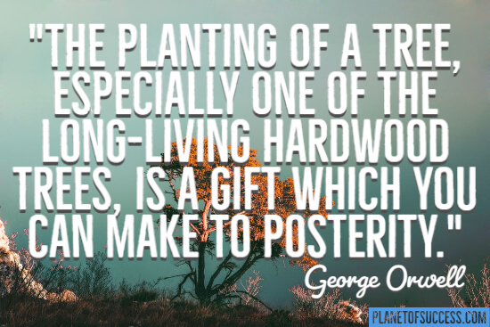 The planting of a tree quote