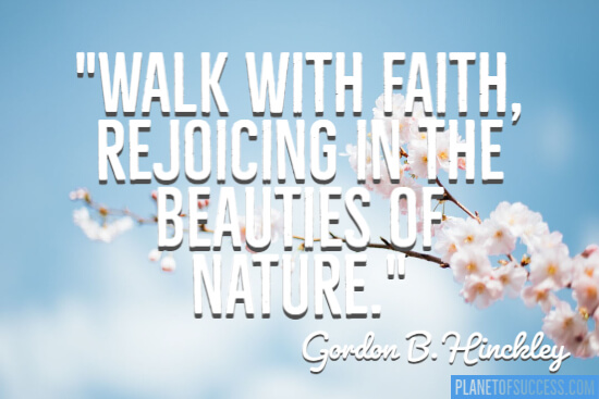 The beauties of nature quote