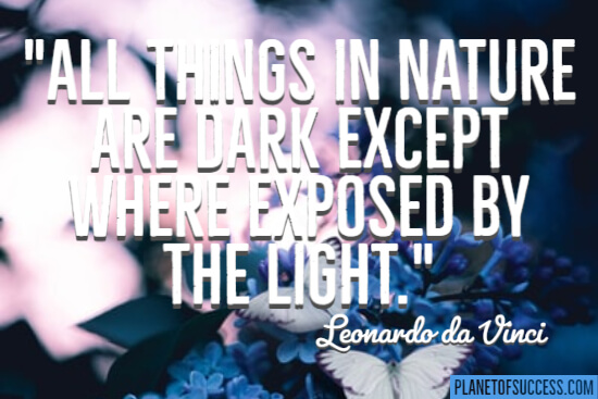 Exposed by the light quote