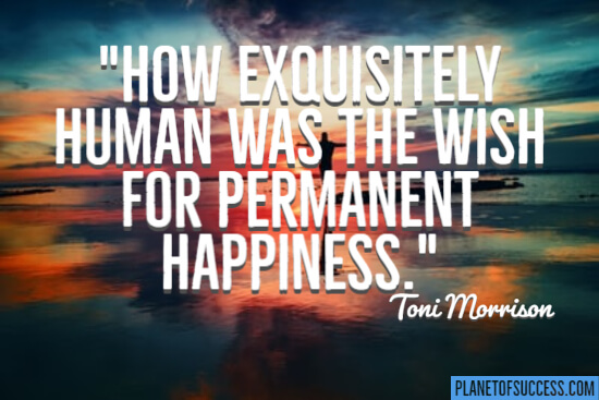 The wish for permanent happiness